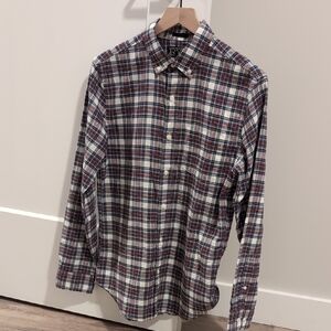 Classic Multicolor Plaid Button-Down Shirt